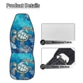 thumbnail image 6 of Uorisanigo Car Seat Covers Waterproof Front Seat Covers Vintage Turtle Anti-Slip Back Fabric All-Season Protection Fashion Auto Interior Universal Vehicle Accessories, 6 of 7