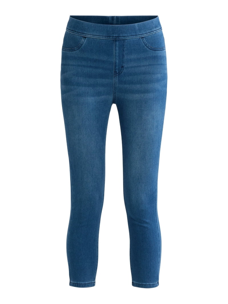 Jeans Da Donna Elasticizzati A 7/8, A 3/4 Di Lunghezza – Pantaloni - Foto 3