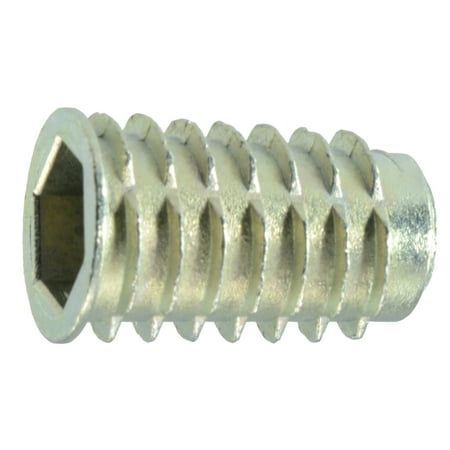

10mm-1.5 x 25mm Die Cast Zinc Coarse Thread Soft Wood Inserts (2 pcs.)