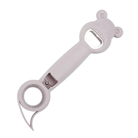 

Womail Jar Opener 4 in 1 Multi Function Can Opener Bottle， Kitchen Tool for Jelly Jars Wine Beer and other Bottle to Protect the Nail Use Children Elderly Arthritis Sufferers