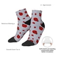 thumbnail image 6 of Fuzoiu Ladybug Print Adult Socks, Crew Moisture-wicking Socks, Unisex Cushion Crew Socks,Casual Sports Ankle Socks, 6 of 7