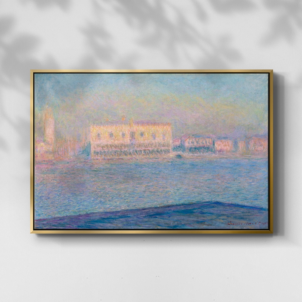 Vintage Landscape-CLVI By Wexford Home Framed in Gold Wood Gallery Wrapped Canvas 17 in. x 25 in.