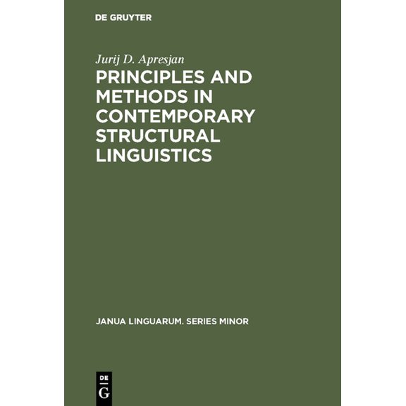 Janua Linguarum. Series Minor Principles and Methods in Contemporary Structural Linguistics, Book 144, (Hardcover)