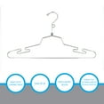 thumbnail image 5 of SSWBasics Wire Hangers - 16 Inch Chrome Metal Hangers  Sturdy and Durable Lingerie Hanger  Pack of 20, 5 of 7