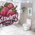 thumbnail image 7 of Awypu Durable and Washable Strawberry Hill 240 Waterproof Shower Curtain, Multiple Sizes White, 7 of 7