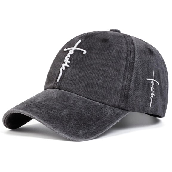 Yuanlong Unisex Washed Baseball Cap Curved Brim Embroidered Casual Cap Outdoor Sports Daily Wear Hat