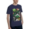 thumbnail image 2 of Bingfone Dinosaur Skeleton Men'S Loose Fit Short-Sleeve Pocket T-Shirt, 2 of 7