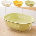 thumbnail image 3 of Bwiyojiz Home, Garden & Tools Gadgets Kitchen Dining Multi Functional Basket Fruit Cleaning Bowl with Strainer Container Sink Food Catcher Drainer Rinser Vegetable Washing Filter, Gifts for Yourself, 3 of 7