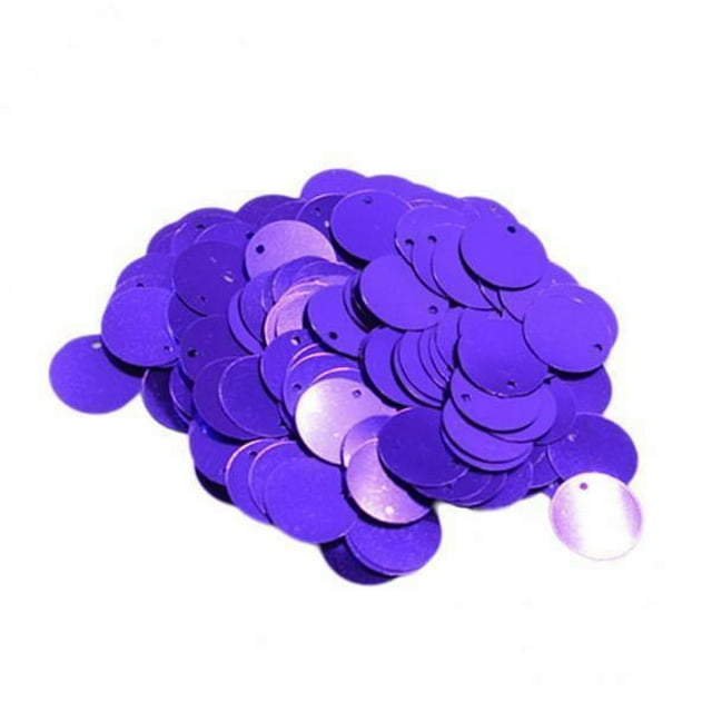 jifeng Embellissements Ronds Scintillants à Sequins pour Projets de Couture, 16mm - Noir Minuit, Lot de 2 Pcs