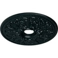 thumbnail image 3 of Ekena Millwork 23 7/8"OD x 4"ID x 2 1/8"P Ashley Ceiling Medallion (Fits Canopies up to 4 3/4"), Hand-Painted Night Shade, 3 of 6