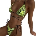 thumbnail image 1 of El bikini de las correas del traje de baño del lado del lazo de la impresión floral de las mujeres fija el bikini atractivo del ganchillo del bikini de los trajes de baño, 1 of 5
