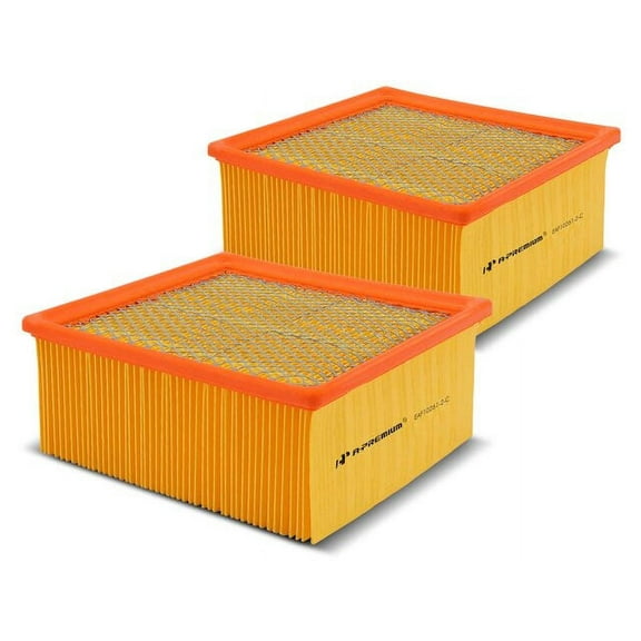 Engine Air Filter Set 2 - Compatible with 2011 - 2022 Ram 2500 2012 2013 2014 2015 2016 2017 2018 2019 2020 2021
