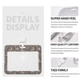 thumbnail image 4 of Susaid Retro Bunny Print ID Badge Holder with Double-Sided Windows Horizontal Hard Plastic Case Black Card Protector Pouch for Office School ID Credit Cards, 4 of 7