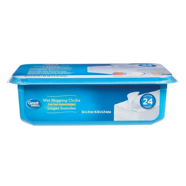 Great Value Fresh Scent Wet Mopping Cloths