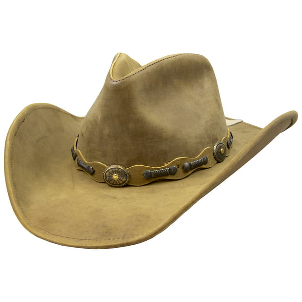 Stetson Roxbury Rust Distressed Shapeable Leather Cowboy Western Hat ...