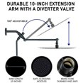 thumbnail image 5 of DTIG High Pressure Shower Head 10 inch Rain Shower Head with Handheld and Hose Black, 5 of 9