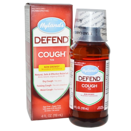 Hylands Defend Homeopathic NonDrowsy Cough Syrup 4 Oz, 3 Pack
