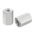 thumbnail image 5 of Uxcell M8 x 1.25-Pitch 20mm Length 304 Stainless Steel Metric Hex Coupling Nut, 5-Pack, 5 of 5