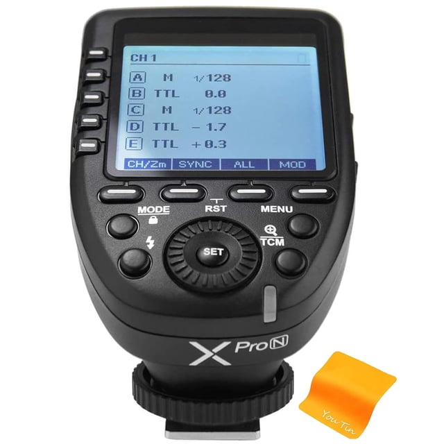 Disparador de flash de cámara Godox Xpro-N para Nikon Wireless de 2,4 GHz