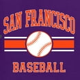 thumbnail image 6 of Wild Bobby City of San Francisco Baseball Fantasy Fan Sports Unisex Hoodie Sweatshirt, Purple, X-Large, 6 of 6