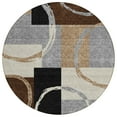 thumbnail image 2 of Addison Rugs Chantille Indoor/Outdoor Transitional Geometric Pewter Washable Round Rug, 8' x 8', 2 of 6