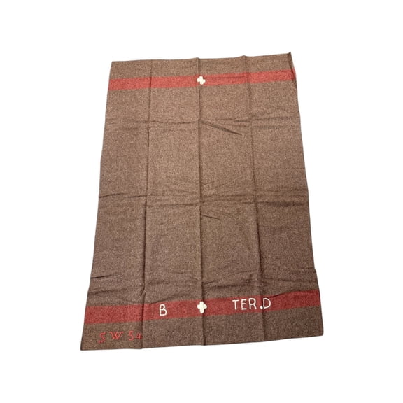 MIL-TEC Swiss Old Style Wool Blanket, Brown