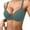 Dark Green, variant on Women's Comfortable Breathable Push Up Underwire Bra Triple Layer Support For Everyday Wear