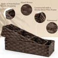 LotFancy 2 Pack Wicker Toilet Paper Storage Basket, Sturdy Bathroom