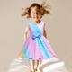 thumbnail image 2 of Vestido Para Niñas, Ropa Para Bebés, Niños Pequeños, Sin Mangas, Falda Con Lazo De Sirena, Vestido De Princesa Rosa Odeerbi LM103-3090, 2 of 9