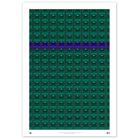 Colorado Rockies Coors Field 24" x 36" Minimalist Fine Art Print