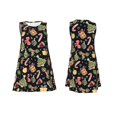 thumbnail image 3 of Vsdgher Christmas Tree Decoration Print Summer Dresses for Women Casual U Neck Beach Dress Sleeveless Tank Loose Sundress with Pocket -Small, 3 of 7