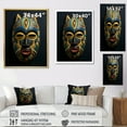 thumbnail image 4 of Designart "Tribal Akan African Mask II" African Tribal Floater Framed Canvas Art Print, 4 of 7
