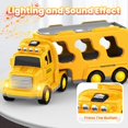 thumbnail image 7 of Toddlers Construction Toys for Kids 3-9 Year Old，5 in 1 Friction Power Vehicle Car for 3 4 5 6 7 Years Old Boys Girls，Carrier Truck Transport Toys for Christmas and Birthday Gifts, 7 of 7