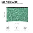thumbnail image 3 of Hirioo Green Glitter for Paper Reusable Cosmetic Bag Zipper Encouragement Travel Pouch Toiletry Bag for Women Girls, 3 of 7