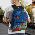 thumbnail image 3 of Gukieu Colorful Coral Reef Print Backpack, Waterproof Backpack with Adjustable Shoulder Straps, Suitable for Campus, Business, Travel, Unisex, 3 of 6