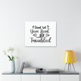 thumbnail image 3 of Scripture Walls John 14:1 Don't Let Your Head Be Troubled Bible Verse Canvas Christian Wall Art Ready to Hang Unframed, 3 of 18
