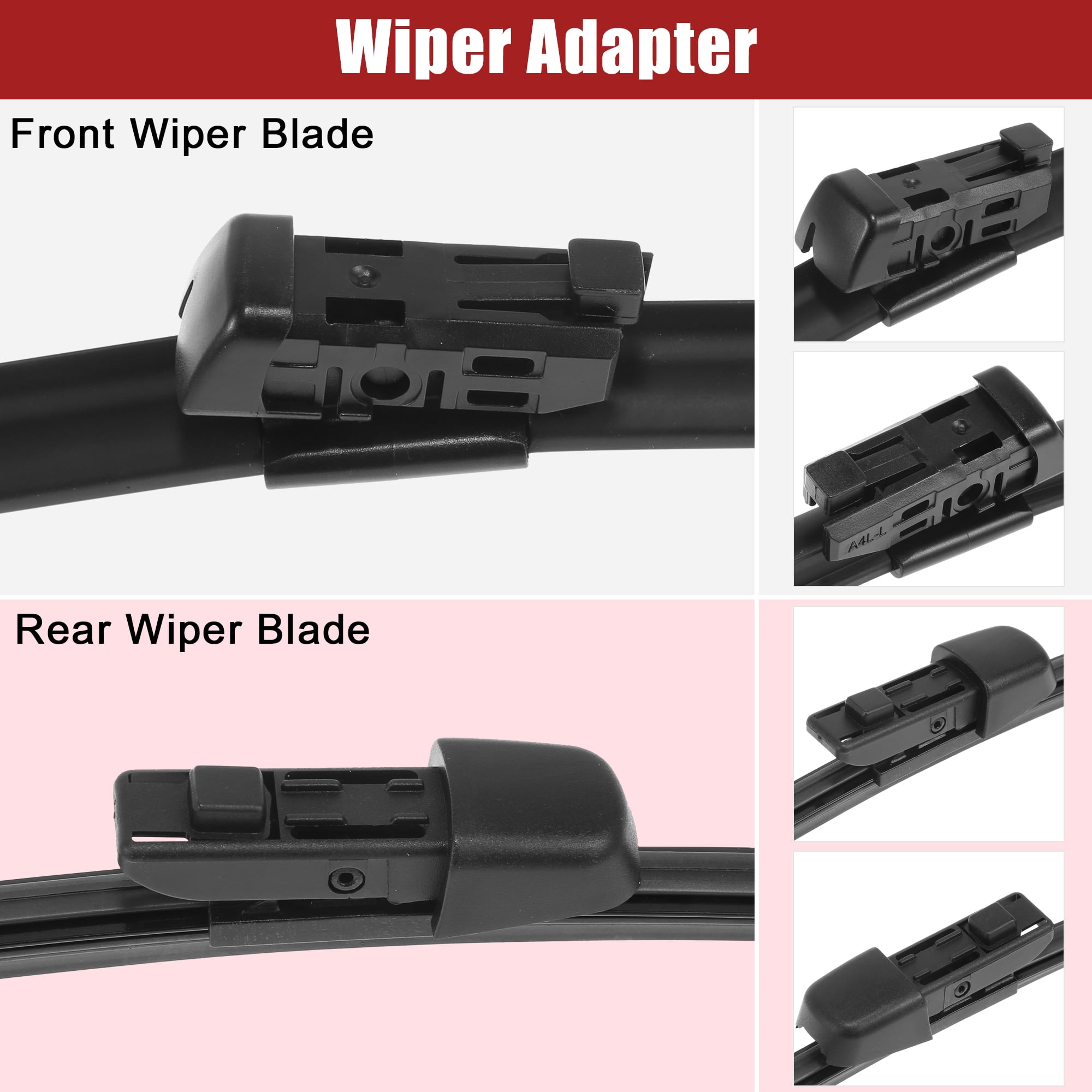 Unique Bargains 25 Inch Front Rear Windshield Wiper Blade Set Fit for Volkswagen Tiguan