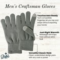 thumbnail image 2 of Britt's Knits Craftsman Knit Tech-Compatible Gloves - Gray (Men's), 2 of 6