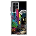 thumbnail image 1 of MUNDAZE Samsung Galaxy S22 Ultra Shockproof Clear Hybrid Protective Phone Case Urban City Full Moon Graffiti Painting Art Cover, 1 of 5
