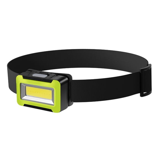 Linterna de cabeza LED COB 3 modos a prueba de agua linterna de faro para acampar amarillo Hugtrwg Para estrenar