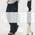 thumbnail image 3 of Akiihool Linen Pants for Men Summer Men's Big and Tall Performance Extreme Comfort Pant White,XXXL, 3 of 9
