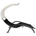 thumbnail image 3 of vidaXL Double Sunlounger Patio Outdoor Lounge Chair with Canopy Textilene, 3 of 6