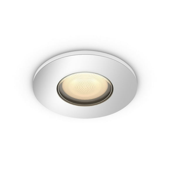 Philips Hue White Ambiance Adore Einbaustrahler rund Silber 1x350lm