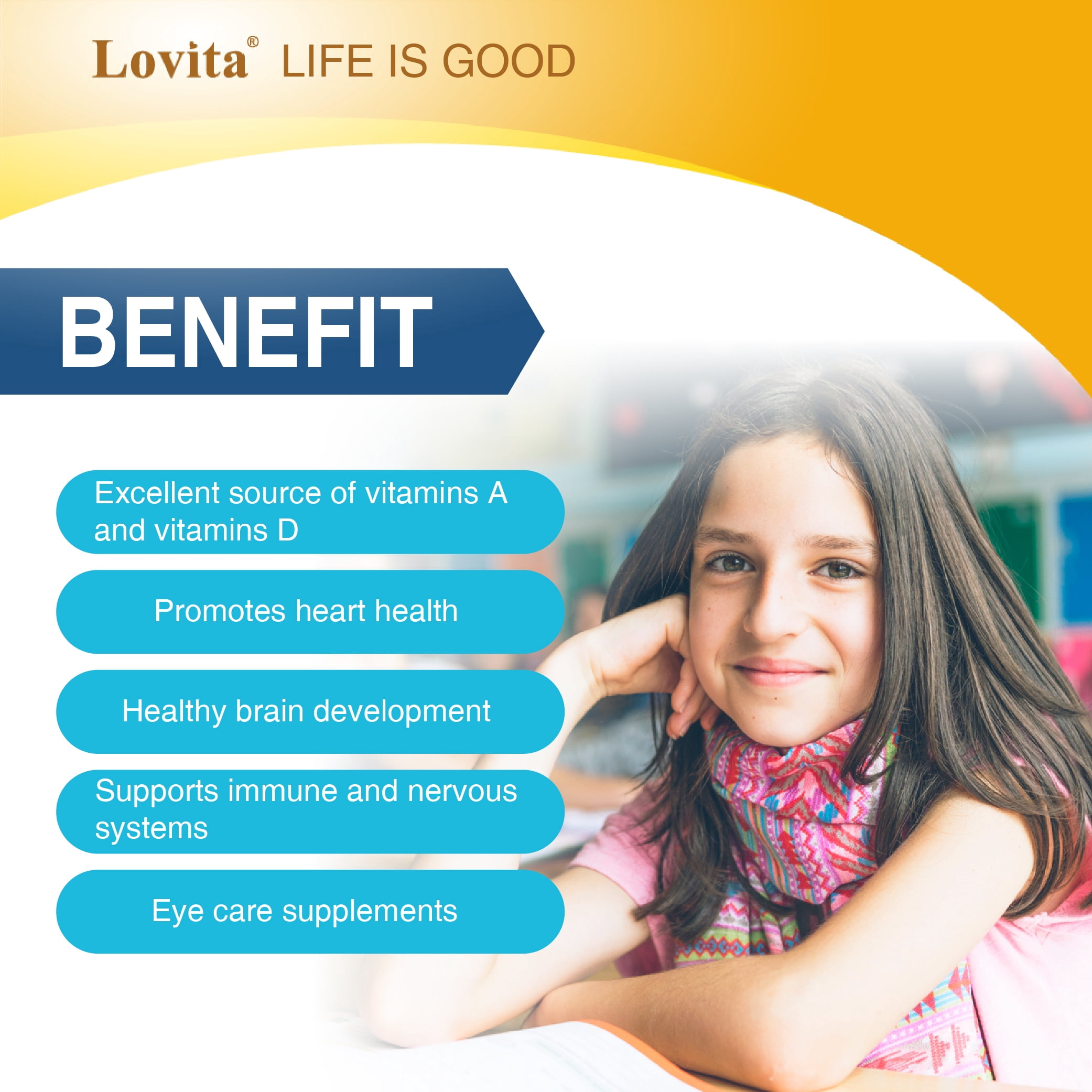 Lovita Natural Norwegian Cod Liver Oil 400mg, High Absorption TG Form, Omega-3 DHA & EPA with Vitamin A & D, Easy-to-Swallow, Non-Fishy, 90 Mini Softgels (Pack of 3)