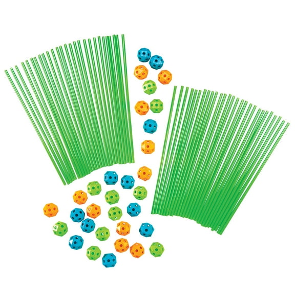 Glow-In-The-Dark Fort Building Kit Set - 81 Pieces - STEM Activity for Kids - Tunnels, Forts, and More - Develops Problem-Solving and Critical Thinking Skills - Kid-Safe BPA-Free Plastic - Ages 4 and