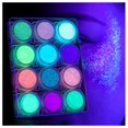 thumbnail image 1 of Gel con purpurina LATIBELL para cuerpo y rostro, reactivo a la luz negra UV, 12 colores, 1 of 6