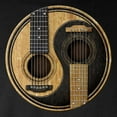 thumbnail image 3 of CafePress - Old And Worn Acoustic Guitars Yin Yang Long Sleeve - Long Sleeve Dark T-Shirt, 3 of 4