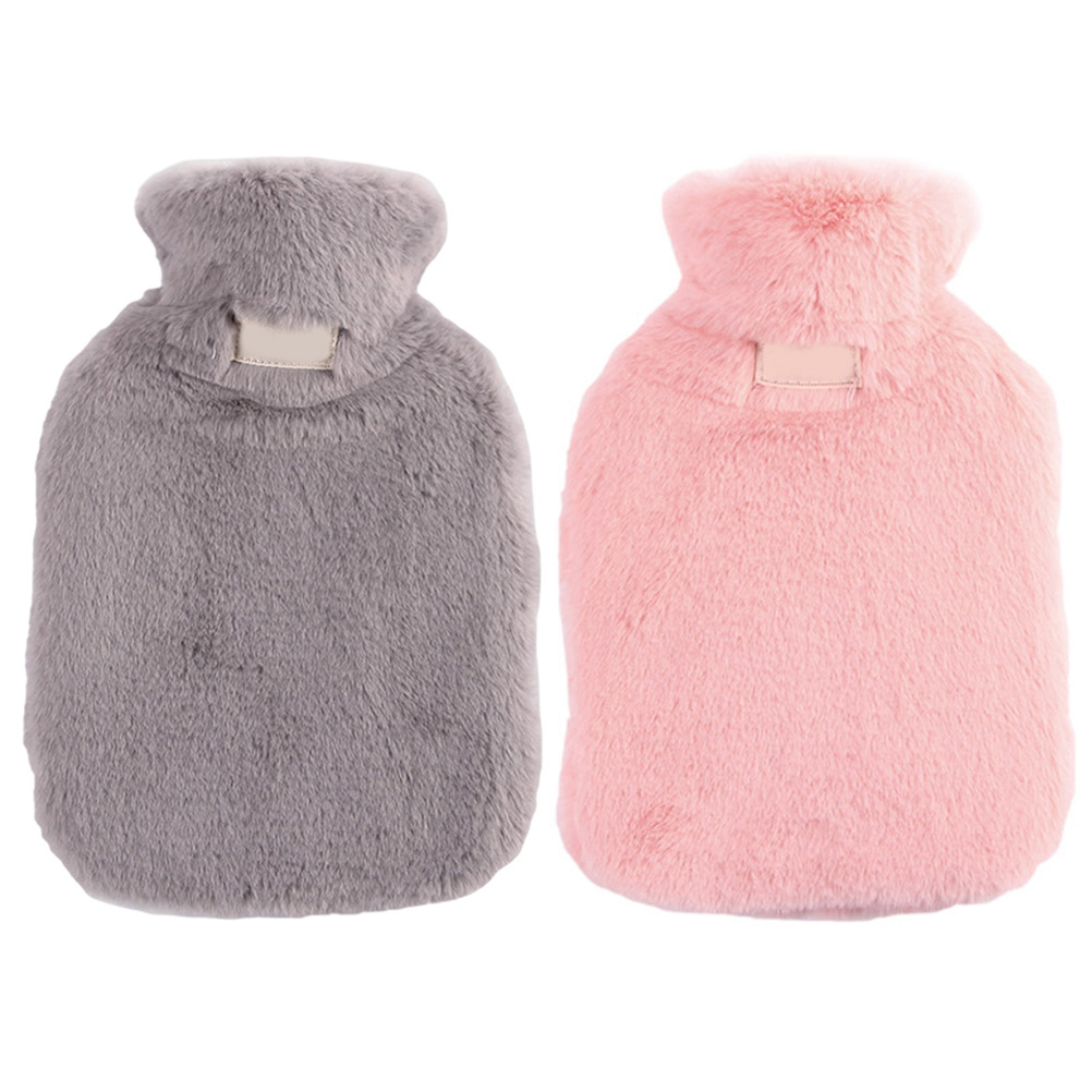 Hot Water Bottle Rubber with Soft Cover Hot Water Bag for Cramps, Pain