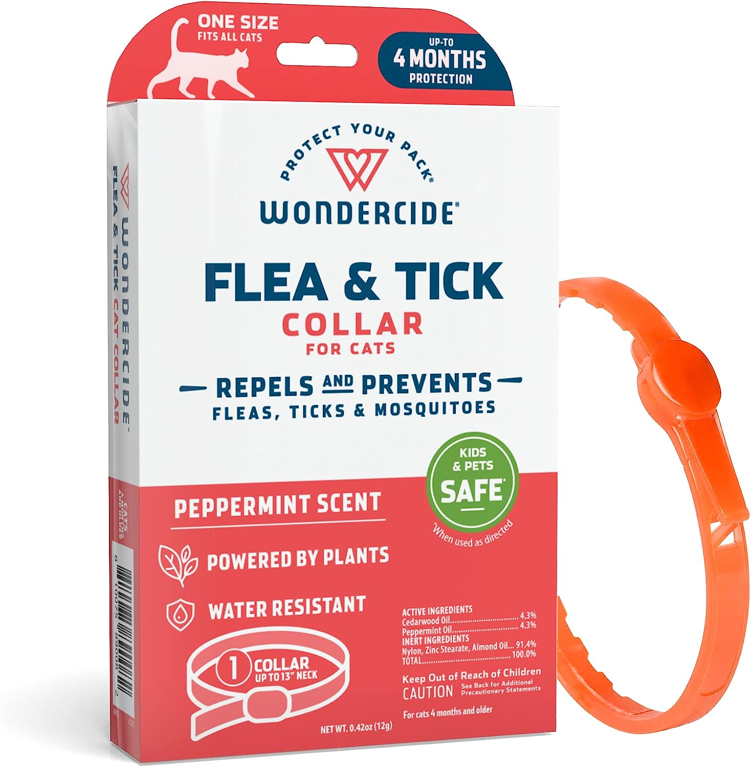 Wondercide Flea and Tick Cat Collar Flea, Tick, and Mosquito