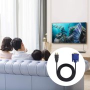 1080P HDTV Male to VGA Male D SUB 15 Pin M/M Adapter Converter Cable Convert Signal from Laptop PC TV Box to VGA Monitors Projectors TV(1M/1 5M/1 8M/3M/5M/10M)
